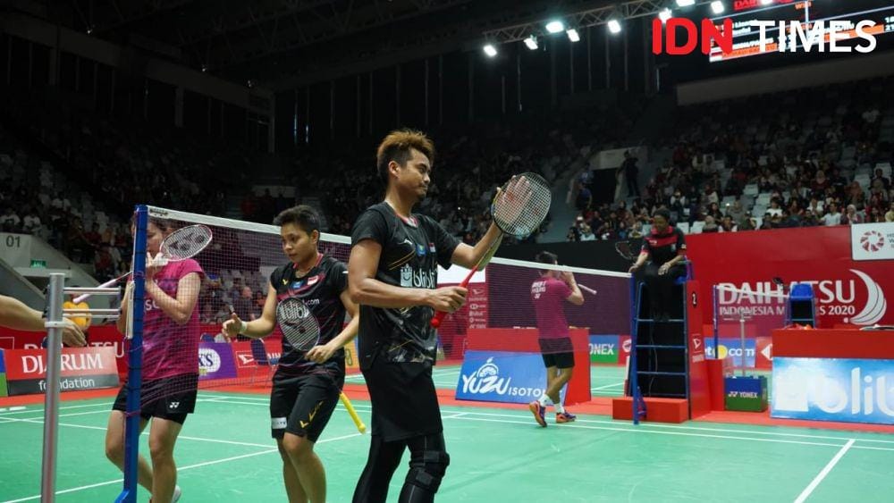 Debut pasangan ganda campuran baru Indonesia, Tontowi Ahmad/Apriyani Rahayu di Indonesia Masters 2020 (IDN Times/Reynaldy Wiranata)
