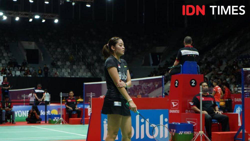 Pasangan ganda putri Indonesia Ni Ketut Mahadewi Istarani/Tania Oktaviani Kusumah di Indonesia Masters 2020 (IDN Times/Reynaldy Wiranata)