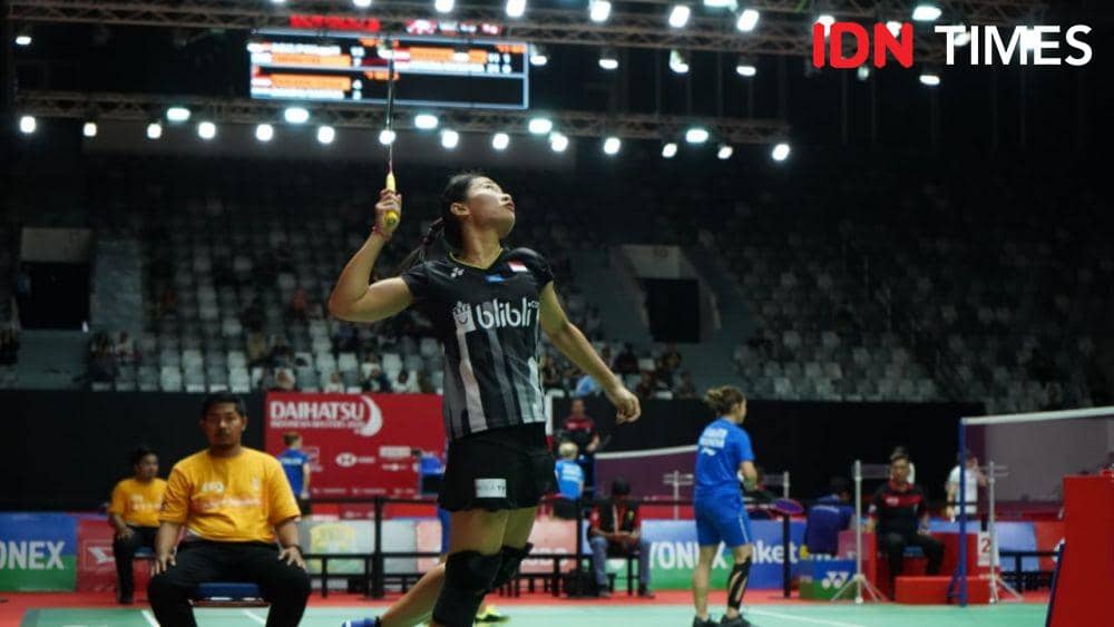 Pasangan ganda putri Indonesia Ni Ketut Mahadewi Istarani/Tania Oktaviani Kusumah di Indonesia Masters 2020 (IDN Times/Reynaldy Wiranata)