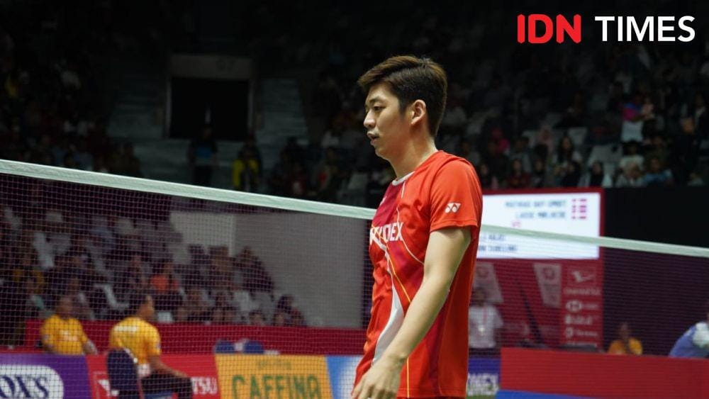 Pasangan Korea Selatan, Kim Gi-jung/Lee Yong-dae amankan tiket ke babak utama Indonesia Masters 2020 (IDN Times/Reynaldy Wiranata)