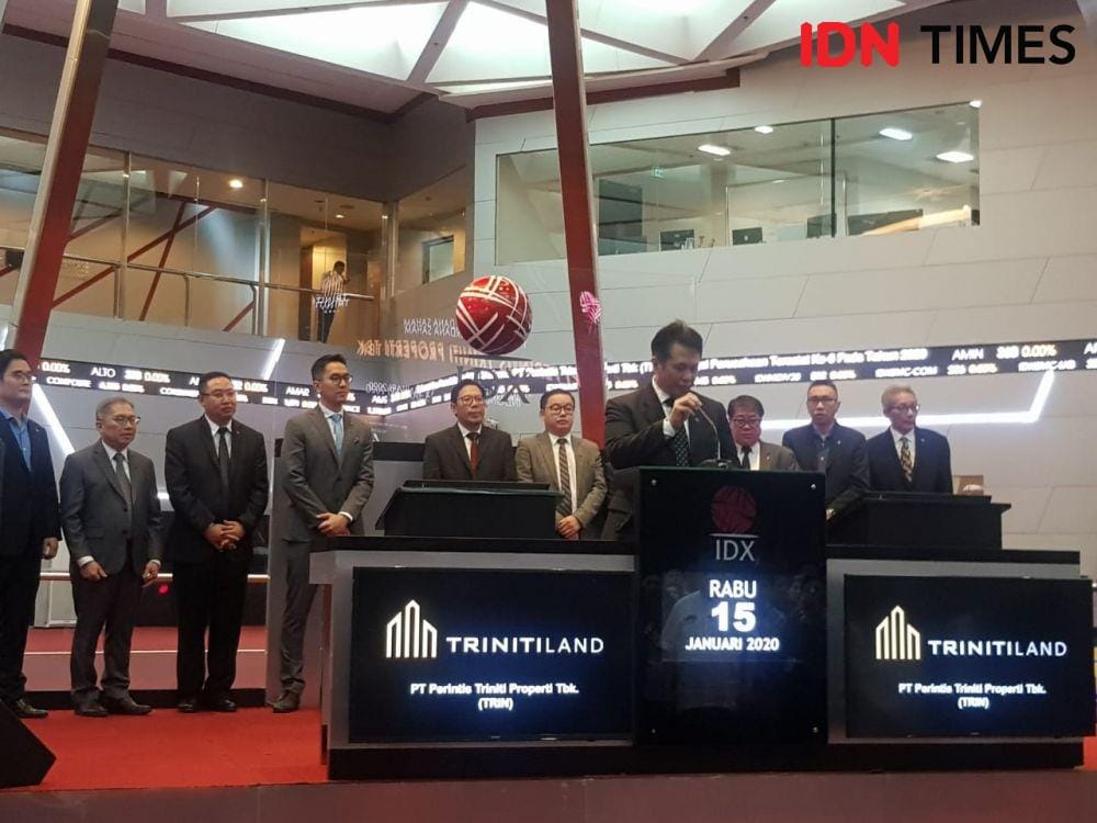 Pencatatan saham perdana TRIN (IDN Times/Auriga Agustina)