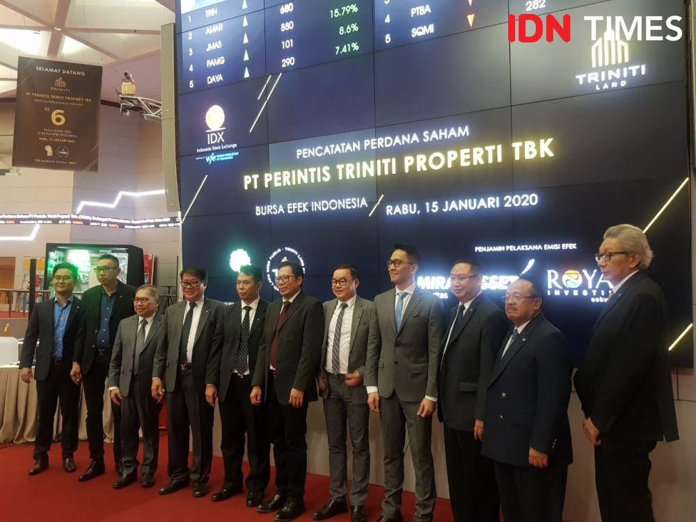 Pencatatan saham perdana TRIN (IDN Times/Auriga Agustina)