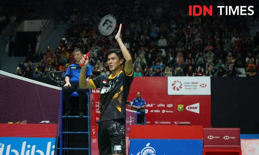 Shesar Hiren Rhustavito masih melaju di turnamen Indonesia Masters 2020 (IDN Times/Reynaldy Wiranata)
