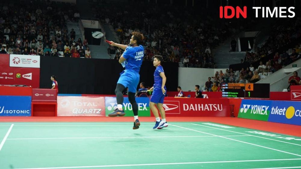 Tontowi Ahmad/Apriyani Rahayu lolos ke babak kedua Indonesia Masters 2020 (IDN Times/Reynaldy Wiranata)