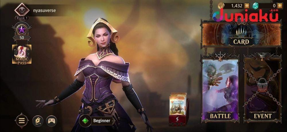 Menu karakter Magic Manastrike. duniaku.com/Adhitya Daniel