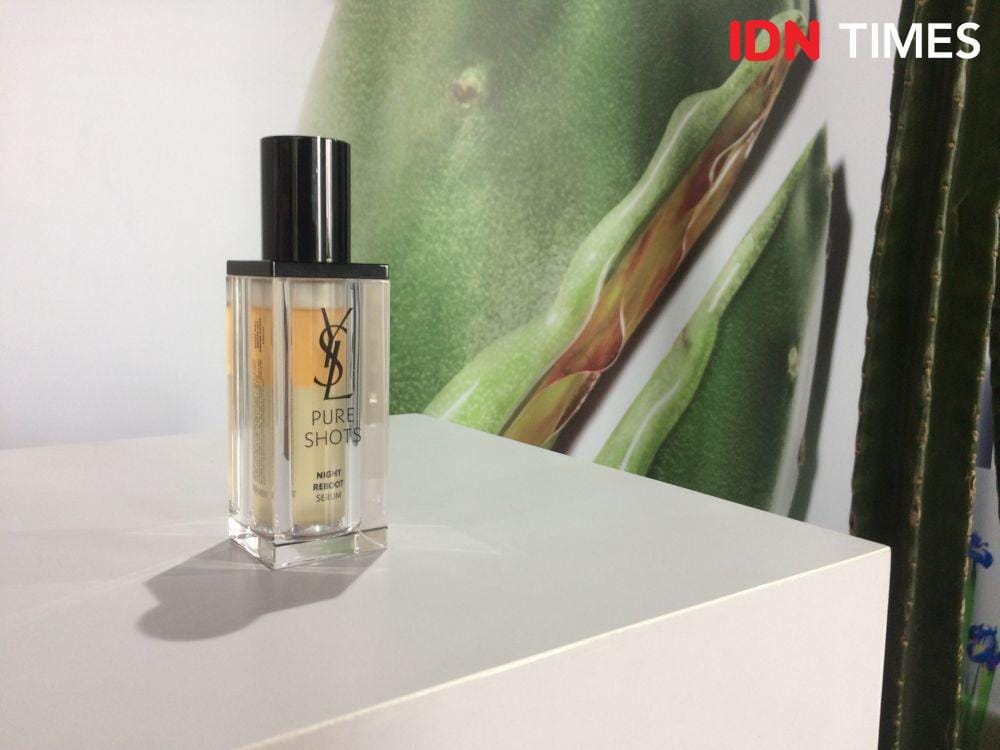 Night Reboot Serum merupakan salah satu produk Pure Shots yang berbahan dasar kaktus. 15 Januari 2020. IDN Times/M. Tarmizi Murdianto