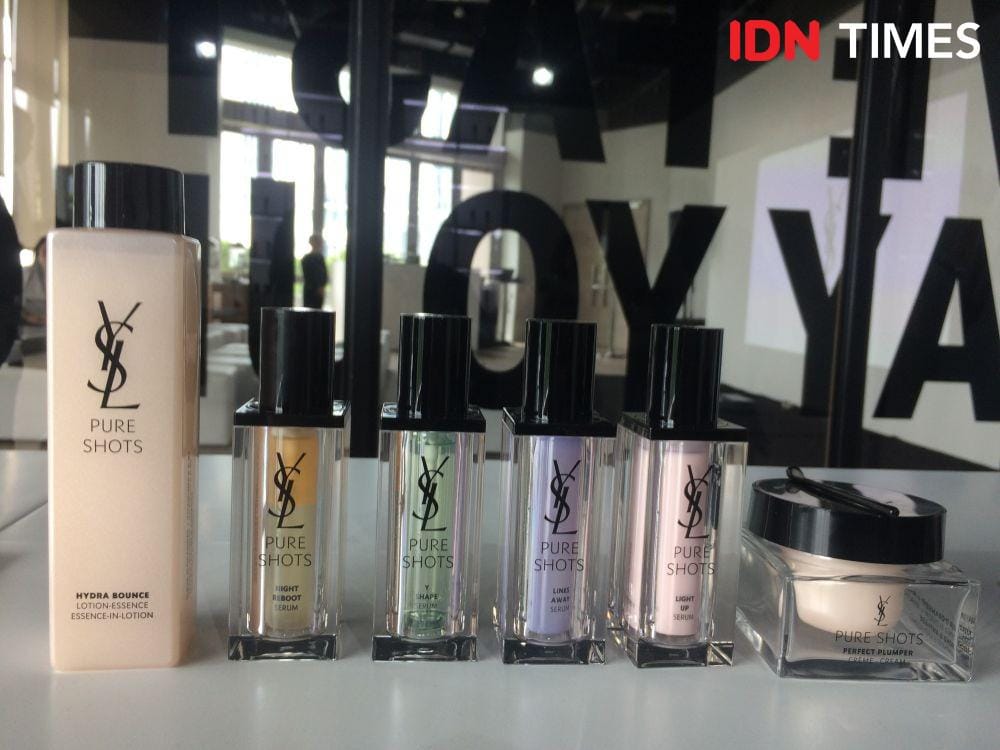 Rangkaian Pure Shots, sebagai produk skincare terbaru YSL Beauty. 15 Januari 2020. IDN Times/M. Tarmizi Murdianto