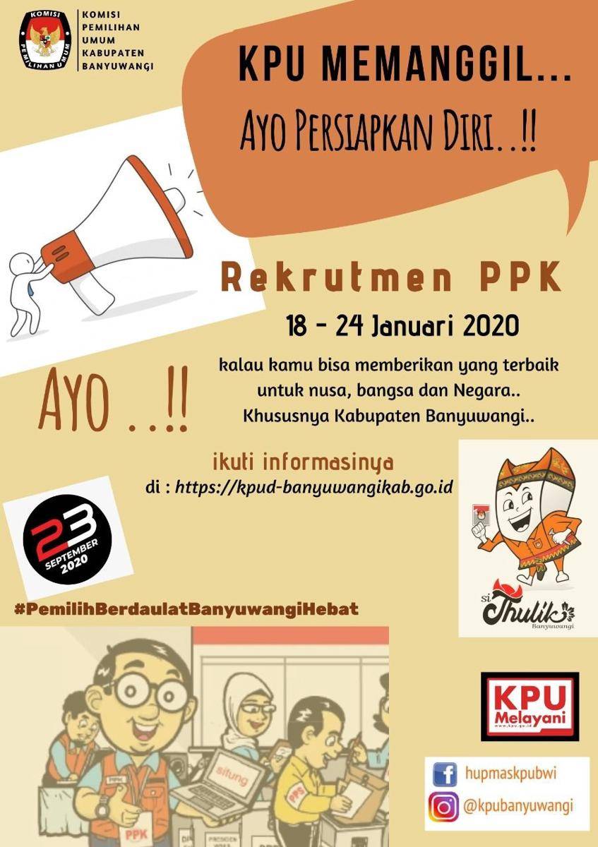 Pengumuman pendaftaran PPK di Banyuwangi. IDN Times/Istimewa