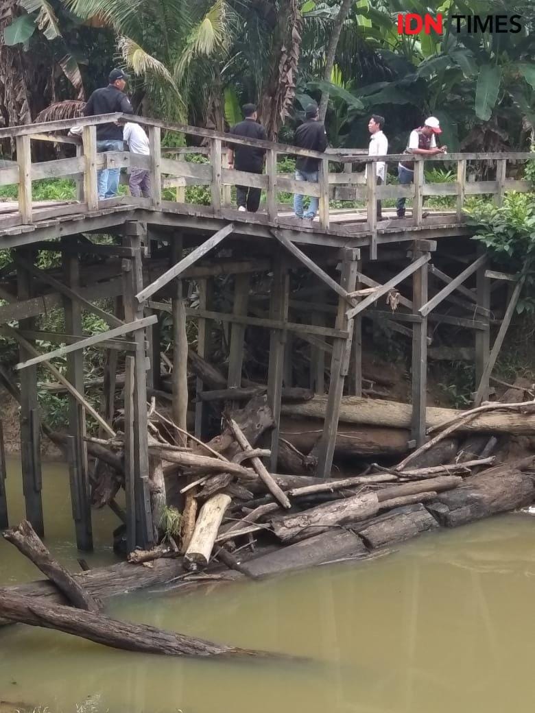 Kondisi Sungai Riko di Desa Bukit Subur, Kabupaten Penajam Paser Utara (dok.BPBD PPU)
