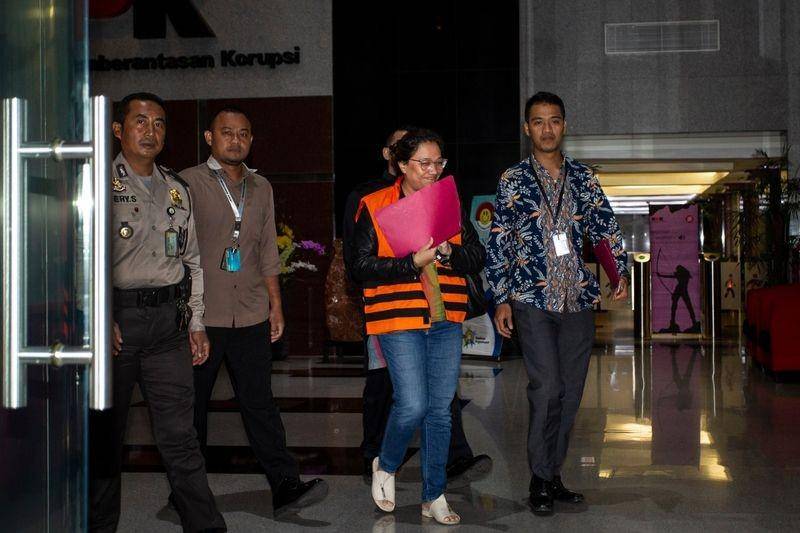 (Eks caleg PDI Perjuangan Agustiani Tio Fridelina) ANTARA FOTO/Dhemas Reviyanto