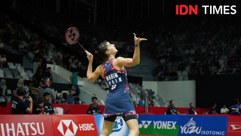 Tunggal putri Spanyol, Carolina Marin di Indonesia Masters 2020 (IDN Times/Reynaldy Wiranata)
