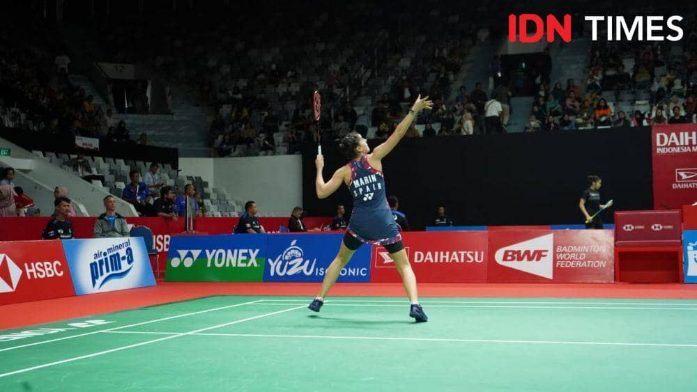 Tunggal putri Spanyol, Carolina Marin di Indonesia Masters 2020 (IDN Times/Reynaldy Wiranata)