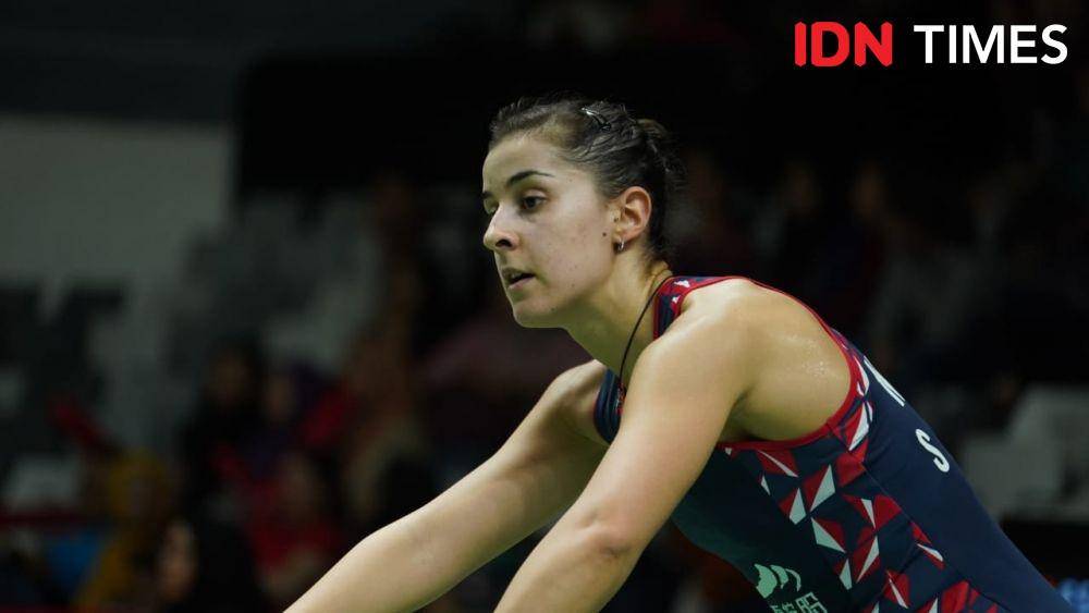 Tunggal putri Spanyol, Carolina Marin di Indonesia Masters 2020 (IDN Times/Reynaldy Wiranata)