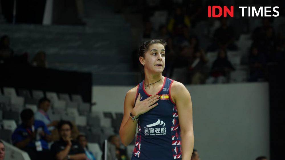 Tunggal putri Spanyol, Carolina Marin di Indonesia Masters 2020 (IDN Times/Reynaldy Wiranata)