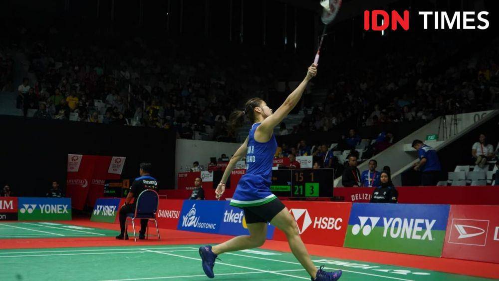 Tunggal putri Thailand, Ratchanok Intanon berlaga di Indonesia Masters 2020 (IDN Times/Kevin Handoko)