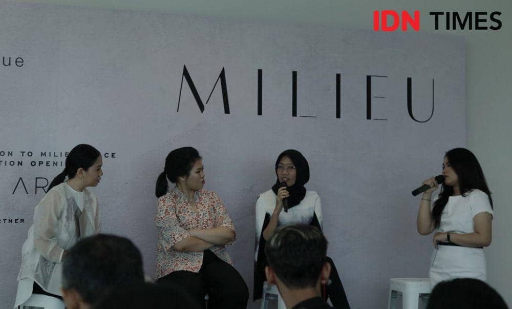 Aini Hanifa pada Opening Milieu di Surabaya. 16 Januari 2020. IDN Times/Fajar Laksmita