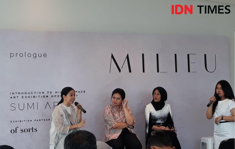 Christie Erin pada Opening Milieu 2020. 16 Januari 2020. IDN Times/Fajar Laksmita