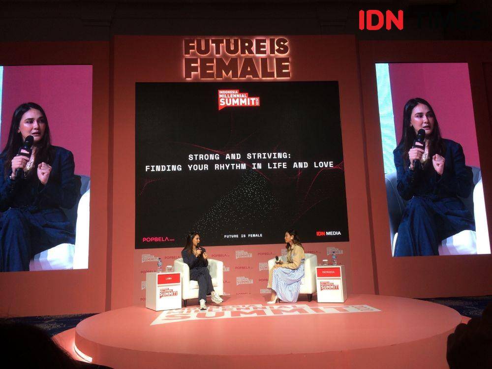 Luna Maya di panggung Future is Female IMS 2020, IDN Times/Tarmizi