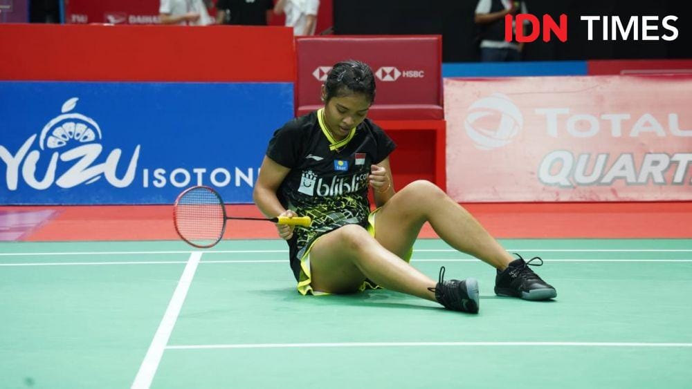 Gregoria Mariska Tunjung di babak pertama Indonesia Masters 2020 (IDN Times/Kevin Handoko)