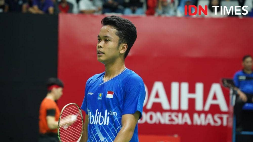 Anthony Sinisuka Ginting ke babak kedua Indonesia Masters 2020 (IDN Times/Kevin Handoko)