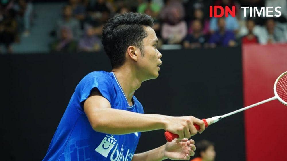 Anthony Sinisuka Ginting ke babak kedua Indonesia Masters 2020 (IDN Times/Kevin Handoko)