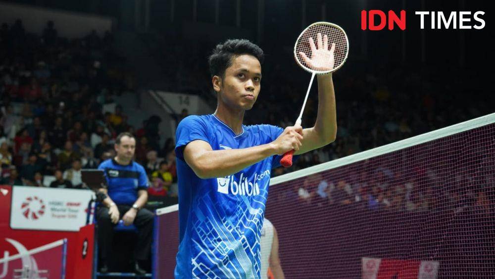 Anthony Sinisuka Ginting ke babak kedua Indonesia Masters 2020 (IDN Times/Kevin Handoko)