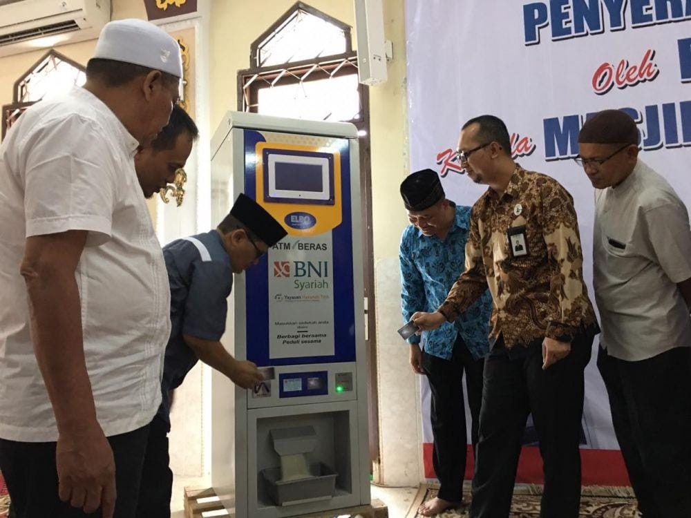 ATM Beras diluncurkan di Kota Medan untuk pertama kalinya (Istimewa)
