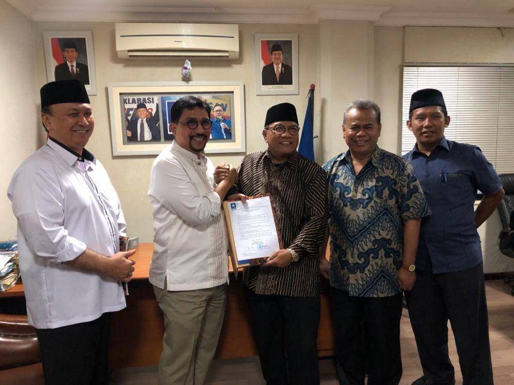 DPW PAN Jatim beri rekomendasi Bacawali Surabaya ke Machfud Arifin, Kamis (16/1). Dok.IDN Times/Istimewa
