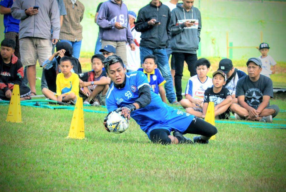 Utam Rusdian salah satu andalan Arema FC. IDN Times/ Alfi Ramadana