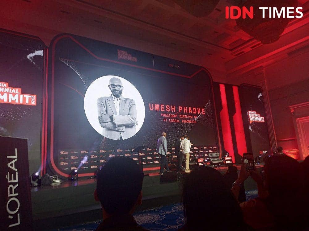 Umesh Phadke di Panggung Visionary Leader. Indonesia Millennial Submit 2020. Jumat 17 Januari 2020. IDN Times/Febriyanti Revitasari