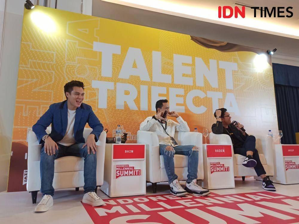 Baim Wong di panggung Talent Trifecta IMS 2020, 17 Januari, IDN Times/Erfah Nanda