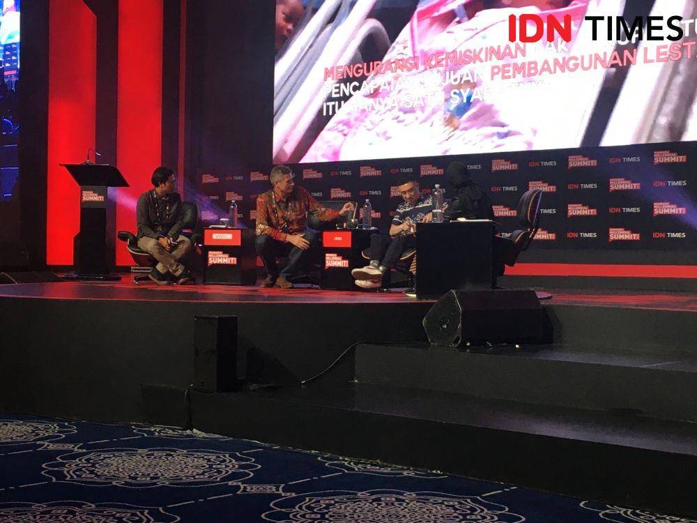 Presiden Direktur Prudential Indonesia Jens Reisch (tengah). (IDN Times/Kevin Handoko)