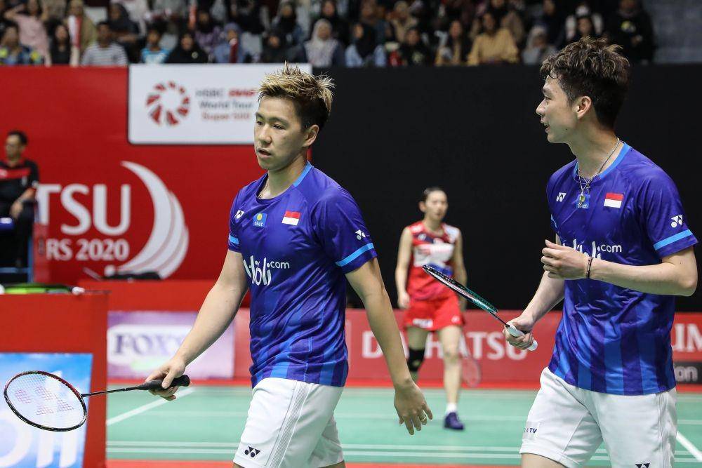 Kevin Sanjaya Sukamuljo/Marcus Fernaldi Gideon melaju ke semifinal Indonesia Masters 2020 (IDN Times/PBSI)