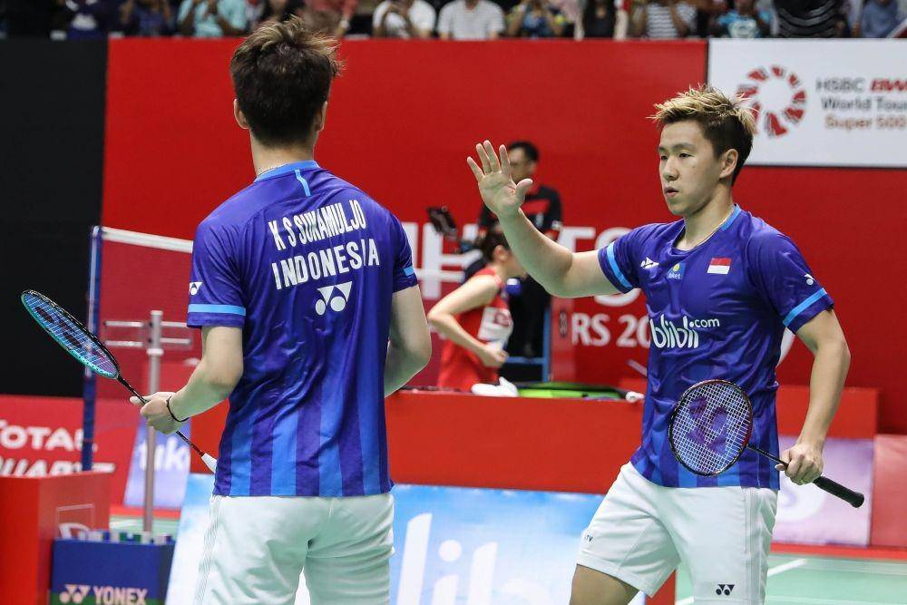 Kevin Sanjaya Sukamuljo/Marcus Fernaldi Gideon melaju ke semifinal Indonesia Masters 2020 (IDN Times/PBSI)