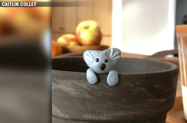 Koala dari lempung yang dibuat oleh Owen Colley untuk membantu kebakaran di Australia. twitter.com/AmakaUbakaTV