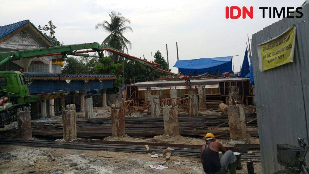 Pembangunan Jembatan Wampu di Langkat (IDN Times/Bambang Suhandoko)
