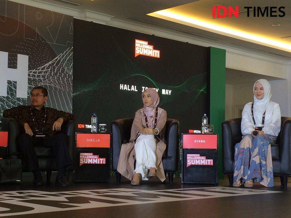 Sheilla Firdausa di Panggung Hijrah. Indonesia Millennial Summit 2020. Sabtu 18 Januari 2020. IDN Times/Muhammad Tarmizi