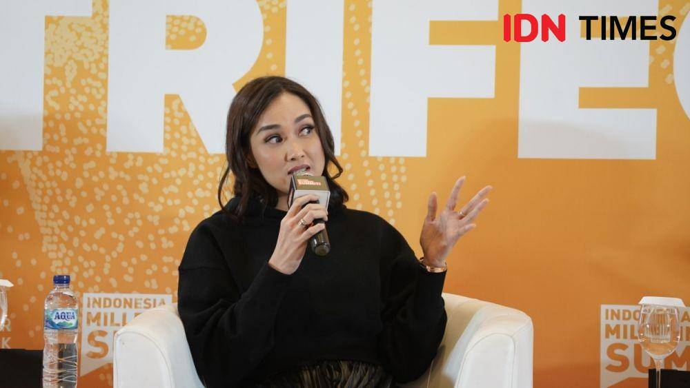 Sara Wijayanto di Panggung Talent Trifecta, IMS 2020, 18 Januari, IDN Times/Fiqih Damarjati