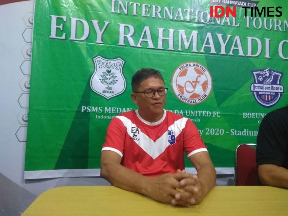 Pelatih Penang FA berbicara usai Edy Rahmayadi Cup (IDN Times/Hasudungan)