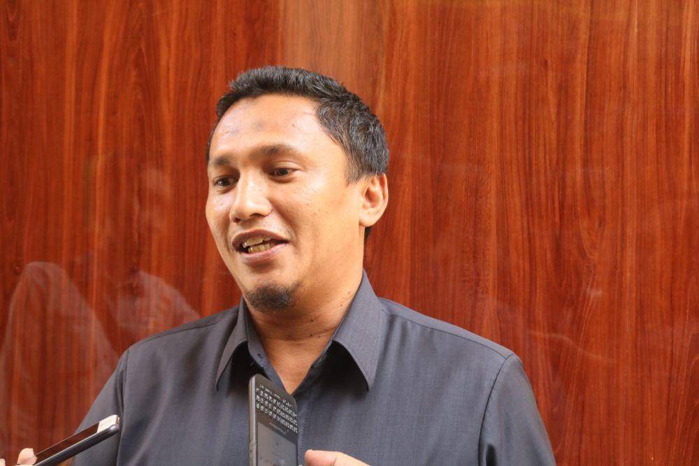 Humas PN Kepanjen, Yoedi Anugrah Pratama saat menjelaskan mengenai website PN Kepanjen yang diretas. IDN Times/ Alfi Ramadana