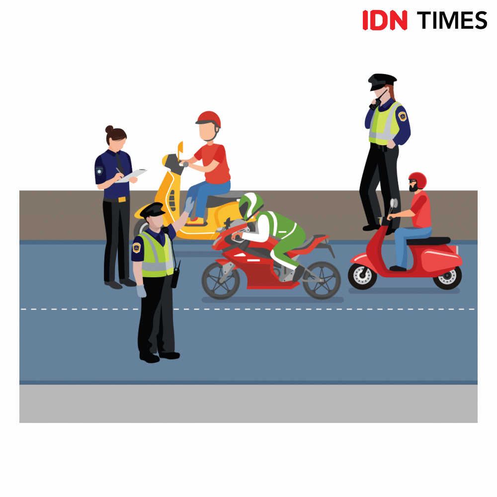 Ilustrasi tilang. IDN Times/Mia Amalia