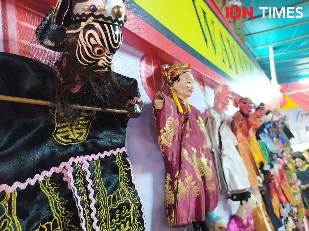 Wayang Potehi yang dipamerkan di Semawis Semarang. IDN Times/Fariz Ferdianto