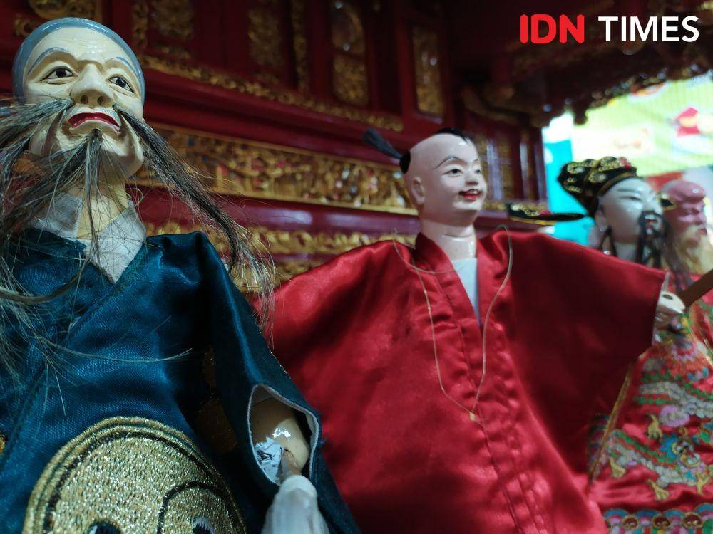 Wayang Potehi yang dipamerkan di Semawis Semarang. IDN Times/Fariz Ferdianto
