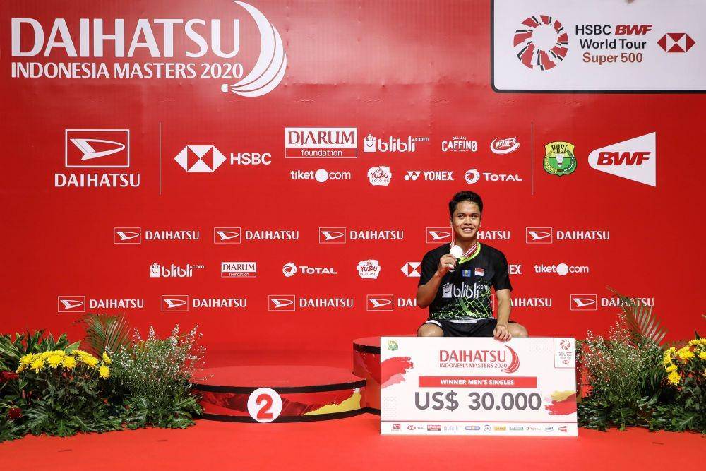 Anthony Sinisuka Ginting menangkan gelar Indonesia Masters 2020 (IDN Times/PBSI)