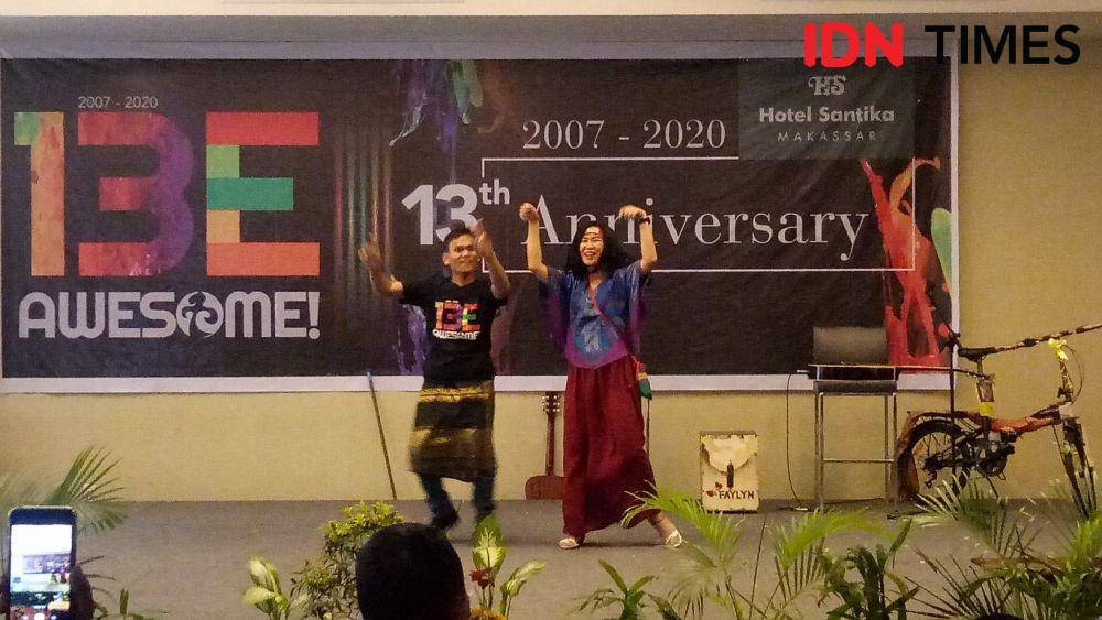Ulang tahun ke-13 Hotel Santika Makassar, Minggu (19/1). IDN Times/Asrhawi Muin.