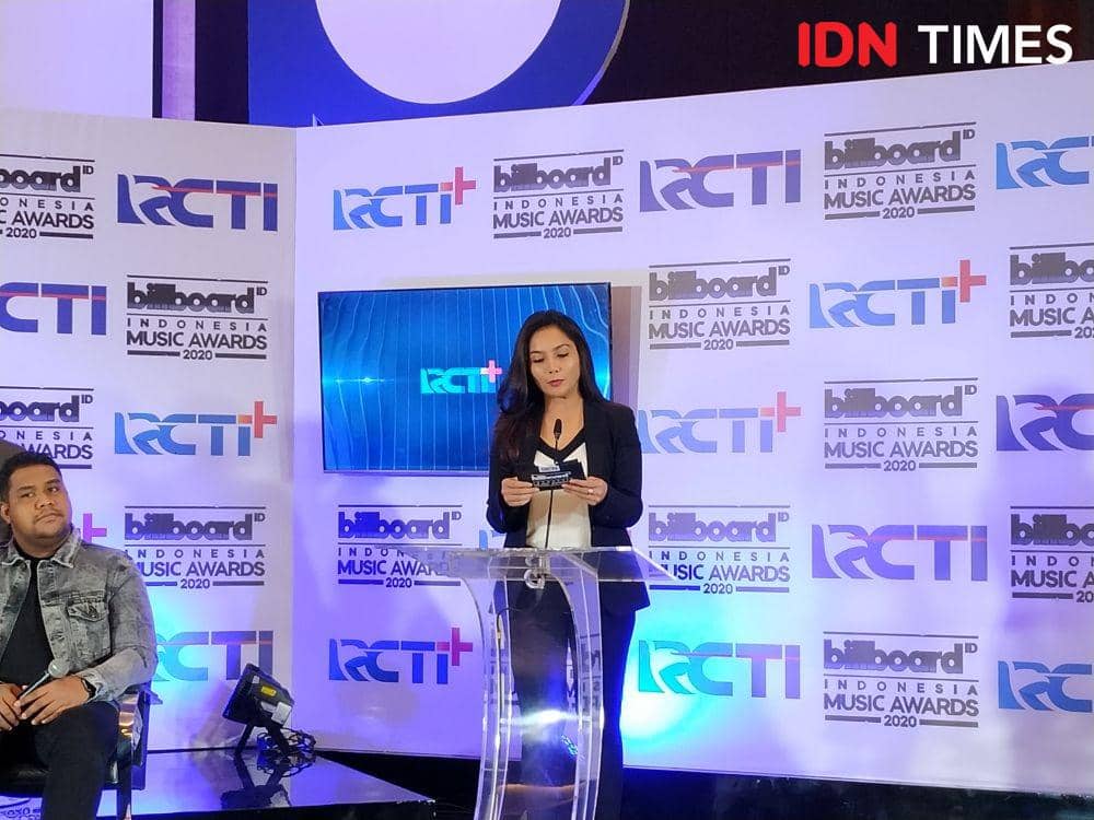Director of Programming and Production RCTI; Dini Putri dalam press conference Billboard Indonesia Music Awards 2020 di Jakarta. 20 Januari 2020. IDN Times/Nadia Umara