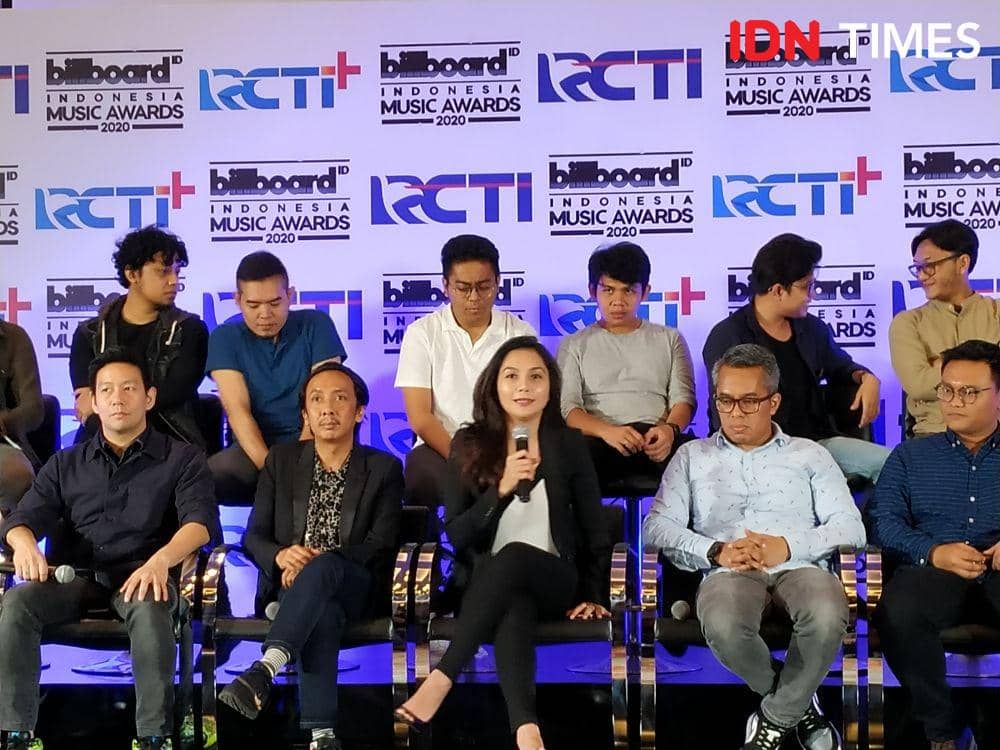 Director of Programming and Production RCTI; Dini Putri dalam press conference Billboard Indonesia Music Awards 2020 di Jakarta. 20 Januari 2020. IDN Times/Nadia Umara