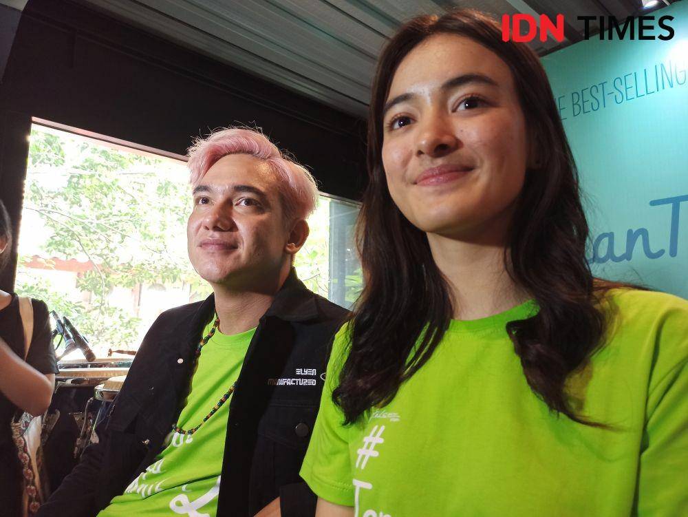 Adipati Dolken, dan Mawar Eva, di preskon film Teman Tapi Menikah 2, di Falcon Pictures, Jakarta, pada Senin (20/1). Erfah Nanda/IDN Times