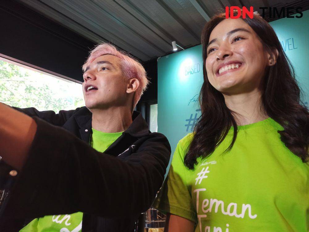 Adipati Dolken, dan Mawar Eva, di preskon film Teman Tapi Menikah 2, di Falcon Pictures, Jakarta, pada Senin (20/1). Erfah Nanda/IDN Times