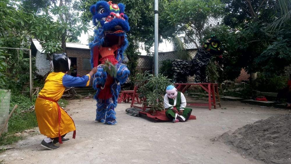Latihan kesenian barongsai di Kabupaten Tuban. IDN Times/Imron